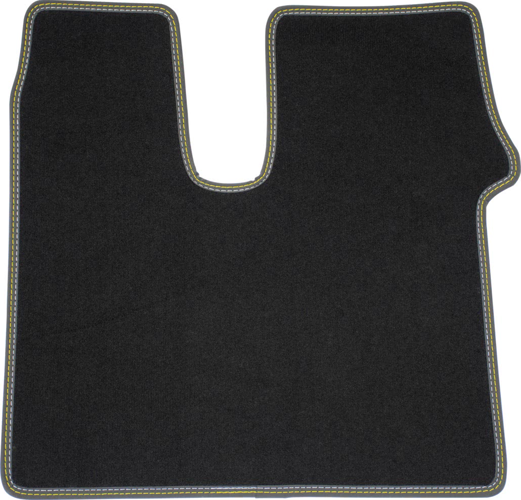Schönek Universal Gummi-Schalenmatte, Auto Fußmatte vorne, 57 x 49 cm in  Schwarz, 1 Stück - ATU